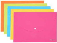 Aplankas-vokas dokumentams, A4 įvairių spalvų