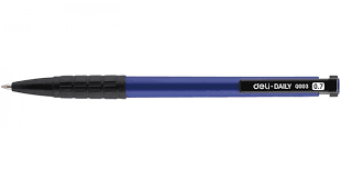 Automatinis tušinukas mėlynas 0.7mm Deli, guminė laikymo zona
