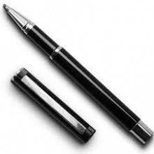 Gelinis rašiklis C. Metalic 0.5mm juodas, korpusas juodas, baltas