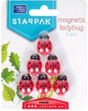 Magnetukai LADYBUG BORUŽĖLĖ 6vnt CRAFT-FUN