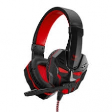 Ausines AULA Prime Basic Gaming Headset raudona juoda sp.