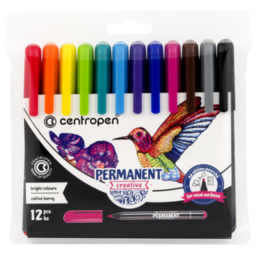 Žymekliai nenutrinami CREATIVE 12 sp. CENTROPEN