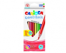 Pieštukai spalvoti 3,5mm 3-jų ribų 12vnt. Carioca