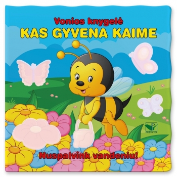 Vonios knygelė. Kas gyvena kaime. Nuspalvink vandeniu!