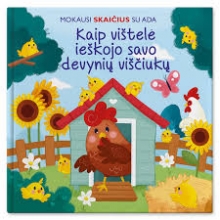 Mokausi skaičius su Ada. Kaip vištelė ieškojo savo devynių viščiukų.
