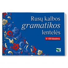 Rusų kalbos gramatikos lentelės 5-12 kl. 2020