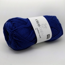 Akriliniai mezgimo siūlai tamsiai mėlynos spalvos 100g