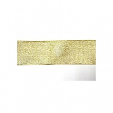 Blizgi dekoratyvinė juostelė aukso spalvos 2,5cm