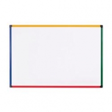 Magnetinė balta lenta, 60x45, spalvotas rėmas