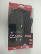 Aukštesnės kokybės Kabelis HDMI-HDMI kištukai 5m juodas