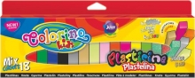 Plastilinas Colorino Kids, kvadratinės formos, 18 mix spalvų (auksinė, sidabrinė, šviečianti tamsoje