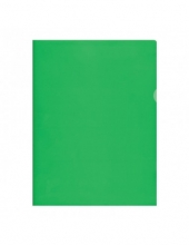 Dėklas dokumentams L forma A4, 115 mik., (pak. - 50 vnt.), žalias