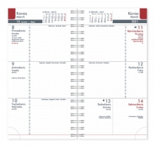 Kalendorius BUROODISAIN MIDI Spirex 2026m 100 x 170 mm, PU, juoda sp.