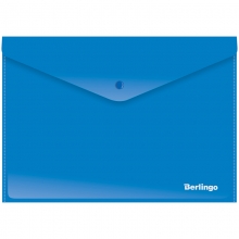 Aplankas-vokas dokumentams su spaustuku, A4 Berlingo , mėlynos spalvos