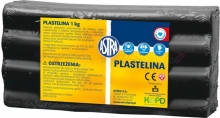 Plastilinas 1kg. juodas ASTRA