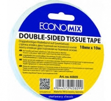 Dvipusė lipni juosta 18mm x 10m Economix