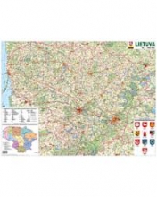 Lietuva. Žemėlapis, 97x72 cm