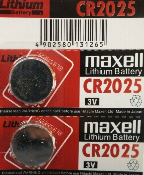 Baterija CR2025 , Lithium , Maxell , 1 vnt.