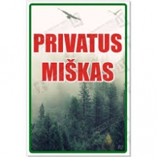 Lentelė PRIVATUS MIŠKAS DB