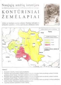 Naujųjų amžių istorijos kontūriniai Žemėlapiai 9kl.
