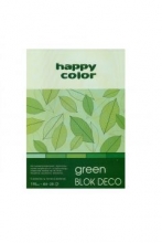Kartonas A4 20 lapų 170gr. žalių atspalvių rink. Deco green Happy Color