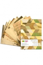 Dekoratyvinio kartono albumas A4 10 lapų 150-230gr. GOLD Happy Color