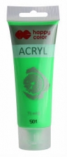 Akriliniai dažai Happy Color 75ml žalias FLUO