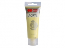 Akriliniai dažai Happy Color 75ml pastelinis geltonas Nr.105