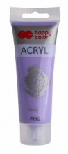 Akriliniai dažai Happy Color 75ml pastelinis violetinis Nr.605