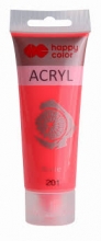 Akriliniai dažai Happy Color 75ml FLUO raudonas Nr.201