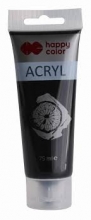 Akrilinai dažai Happy Color 75ml juodas