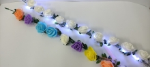 Rožių vainikas su LED lemputėmis