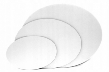 Gruntuota drobė ant MPP plokštės ovalo formos 30x40 cm