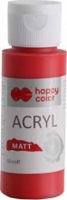 Akrilas Happy Color 60ml. matinis raudonos sp,