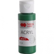 Akriliniai dažai Happy Color 60ml. matinis žalios sp.