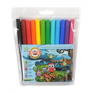 Flomasteriai mokykliniai Koh-I-Noor, 12 spalvų