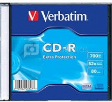 Kompaktinis diskas CD-R VERBATIM 1 vnt. dėžutėje