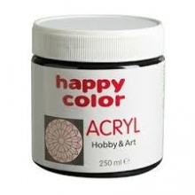 Akrilas Happy Color 250ml juodos sp.