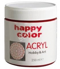 Akriliniai dažai Happy Color 250ml rubino sp.