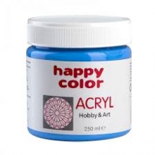 Akriliniai dažai Happy Color 250ml mėlyna sp