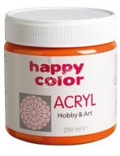 Akriliniai dažai Happy Color 250ml oranžin4 sp.