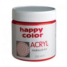 Akriliniai dažai Happy Color 250ml šv.raudonos sp.