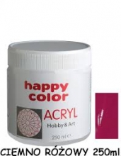 Akrilas Happy Color 250ml tamsiai rožinė sp