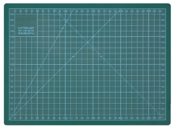 Patiesalas pjaustymui WEDO, 300x220x3mm, žalias