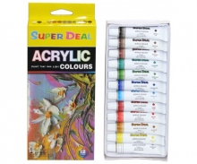 Akriliniai dažai 12sp. 12ml Super Deal