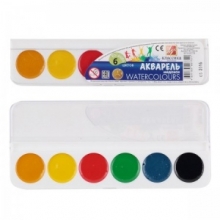 Akvareliniai dažai 6 sp. 