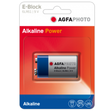 Baterija Agfaphoto Alkaline Krona 9V 1vnt