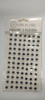 Akytės judančios juodos 84vnt