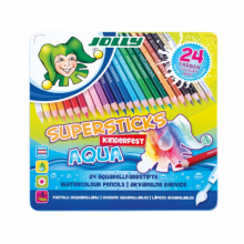 Pieštukai spalvoti akvareliniai AQUA, Jolly, 24 sp.