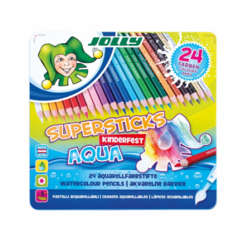 Pieštukai spalvoti akvareliniai AQUA, Jolly, 24 sp.